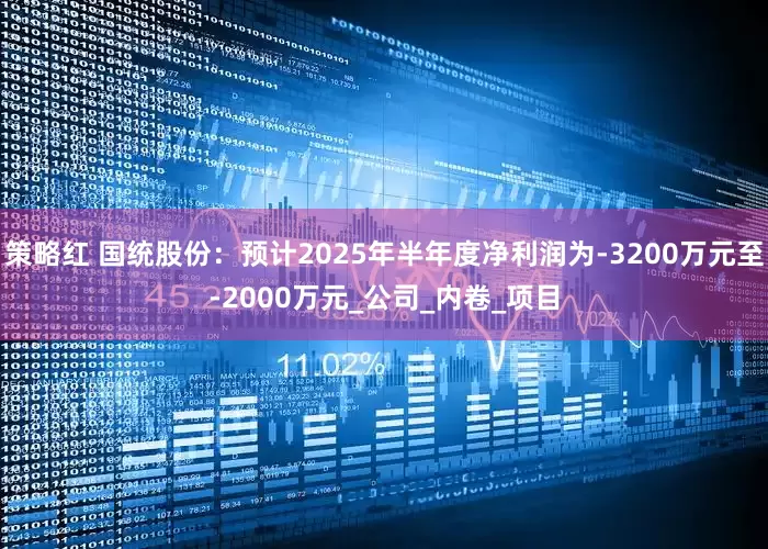 策略红 国统股份：预计2025年半年度净利润为-3200万元至-2000万元_公司_内卷_项目
